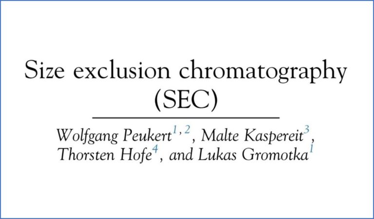 Book contribution on SEC in “Particle Separation Techniques”