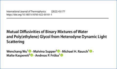 Towards entry "Joint publication on DLS-based measurement of diffusion coefficients"